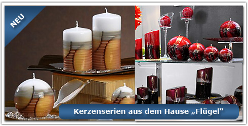 Werbebanner f&uuml;r Kerzenserien Fl&uuml;gel